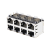 LPJG47047A4NL 100/1000 Base-T 2x4 Port PoE+ Gigabit RJ45 Magjack Yellow&Green/Yellow&Green LED thumb image 3