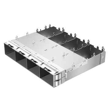 LINK-PP LP14BC01000C SFP+ 1X4 Клетка для монтажа под давлением с пружинным контактом EMI, изображение 2