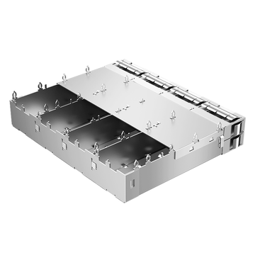 Amphenol U77-A461M-2071 Compatible LINK-PP LP14BC01000 SFP+ 1X4 Cage Press-Fit With EMI Spring Finger image 4