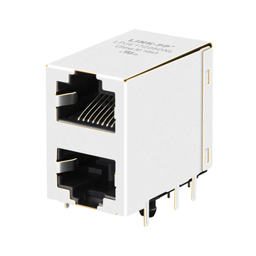 Connecteurs RJ17208 LPJE45DNL 2x1, double pont, prise PCB sans aimant intégré