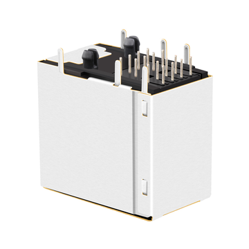 Connettori RJ45 2x1 LPJE17208DNL, connettore a doppio strato per PCB senza magneti integrati, immagine 3