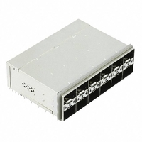 1-2198339-7 TE zSFP+ Retacle with Cage Ganged (2x6) Connector 32 Gb/s Included Lightpipe