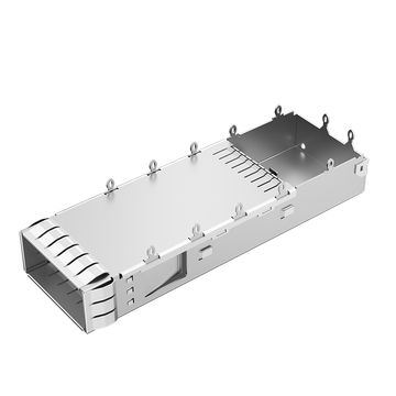 Amphenol U90-A101-1001 Compatible LINK-PP LP11DC01000 QSFP 1x1 Cage With Internal/External EMI Springs image 2