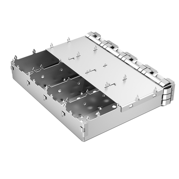موصل Molex 1001148420 متوافق مع LP14CC01000S SFP28 1x4 قفص مع زنبرك EMI صورة إصبع 3