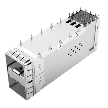 LINK-PP LP21CC01003 SFP28 2x1 behuizing en connector met EMI-veervinger afbeelding 2