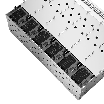 TE 2007567-8 Compatible LP26BC01001 SFP+ 2x6 Cage Connector With EMI Spring Finger image 5