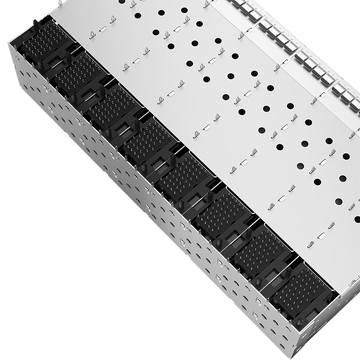 موصل قفص SFP+ 2x6 متوافق مع TE 1-2169788-8 LP28BC01201 مع زنبرك EMI، صورة أنبوب ضوئي 5