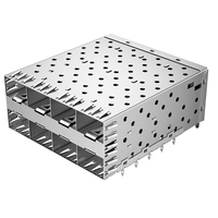 LINK-PP LP24AC02001 SFP 2x4 Cage Connector With EMI Spring Finger