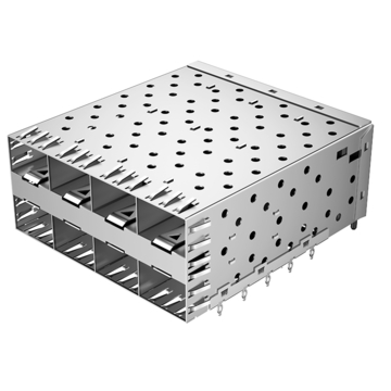 TE 1932174-2 совместимый LP24AC02001 SFP 2x4 разъем Cage с пружинным штифтом EMI