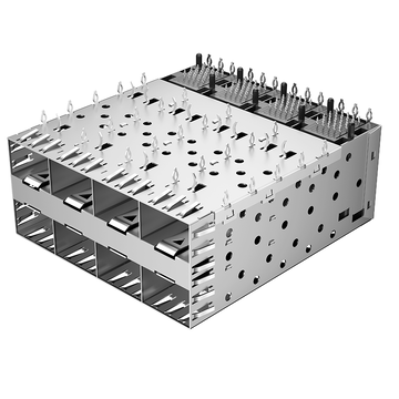 LINK-PP LP24AC02001 SFP 2x4 Cage Connector With EMI Spring Finger image 2