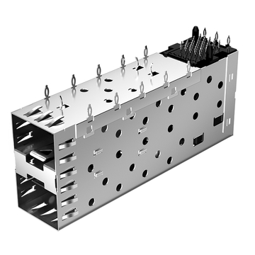 LINK-PP موصل قفص SFP 2x1 LP21A602001 مع زنبرك EMI (صورة 2)