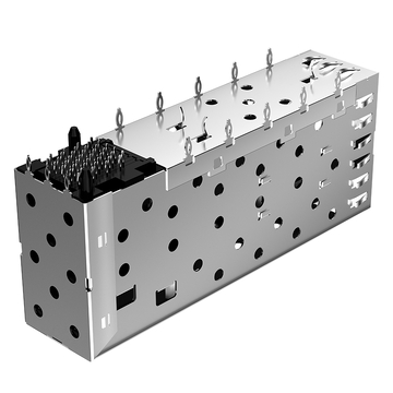 Compatibile TE 2170282-1 LINK-PP Connettore SFP 2x1 LP21A602001 con gabbia e dito a molla EMI (immagine 4)