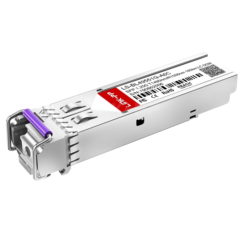 LS-BL49551G-A6C SFP 1.25G BiDi 1490nm-TX/1550nm-RX 160km DOM Simplex LC/UPC SMF Optical Transceiver Module