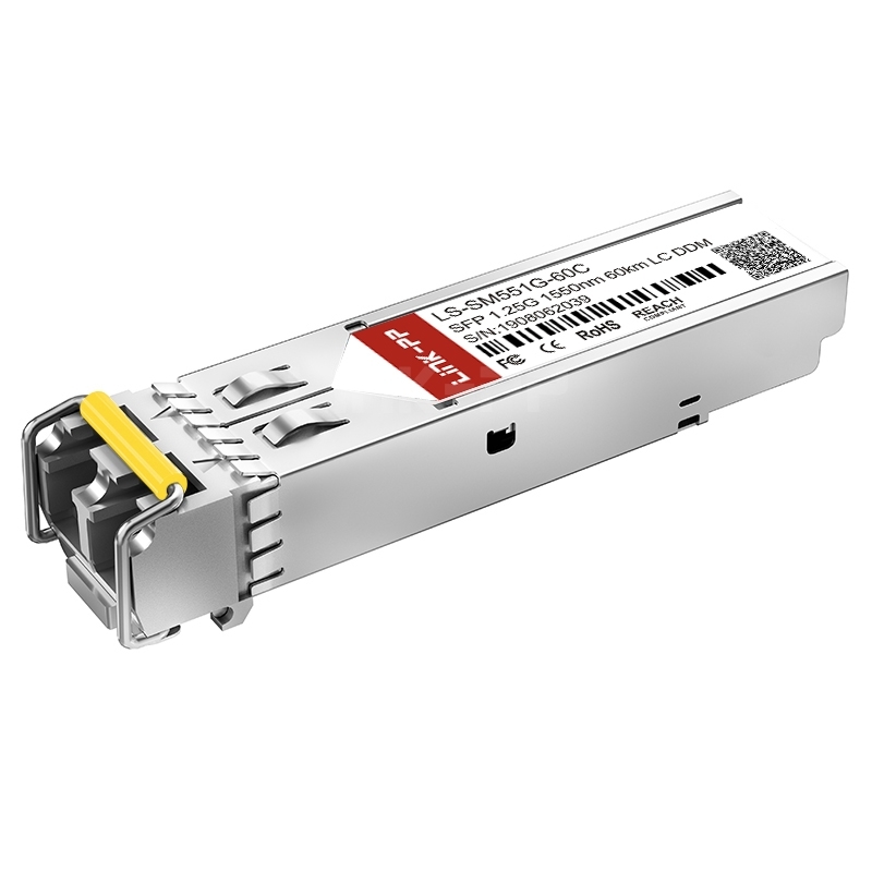 LS-SM551G-60C 1.25G SFP 1550nm 60km DOM Duplex LC/UPC SMF Optical Transceiver Module