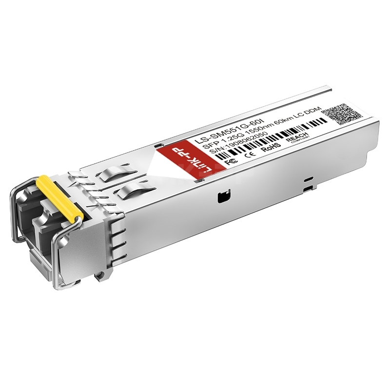 LS-SM551G-60I 1.25G SFP 1550nm 60km DOM Duplex LC/UPC SMF Optical Transceiver Module(Industrial)