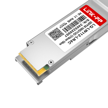 LINK-PP صورة 5 لوحدة الإرسال والاستقبال الضوئية أحادية النمط LQ-LW112-LR4C 100G/112G QSFP28 ثنائية السرعة 1310 نانومتر 10 كم DOM Duplex LC SMF
