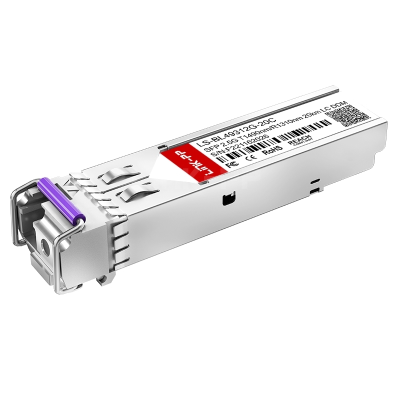 LS-BL49312G-20C SFP 2.5G 1490nm-TX/1310nm-RX 20km DOM Simplex LC/UPC SMF Optical Transceiver Module