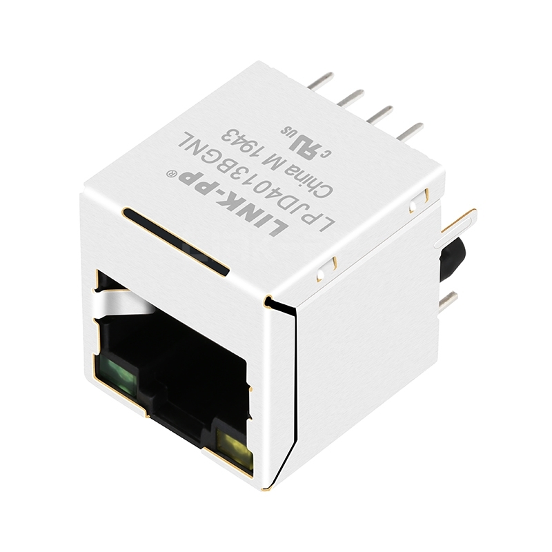 LPJD4013BGNL Vertical RJ45 Magnetic Jack 10/100 Base-T With Yellow/Green Led