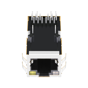 TE 2250507-1 Совместимый LPJQP9693AONL 5G Base-T RJ45 PoE+ Магнитный разъем, один порт, вкладка вверх, оранжевые и зеленые/желтые светодиоды, изображение 2