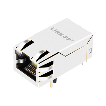 LPJQP9693AONL 5G Base-T RJ45 PoE+ Magnetic Jack Single Port Tab Up Orange&Green/Yellow Leds