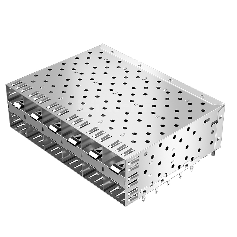 TE 1658894-2 Compatible LINK-PP LP26AC01001 SFP 2x6 Cage&Connector With EMI Spring Finger