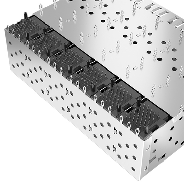متوافق مع Pulse SFP0-3013-L LINK-PP LP26AC01001 SFP 2x6 قفص وموصل مع زنبرك EMI (صورة 5)
