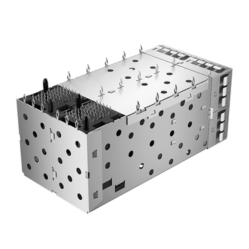 LINK-PP LP22BC01103 SFP+ 2x2 ケージコネクタ（EMIスプリングフィンガー付き、インナー/アウターライトパイプ）画像4