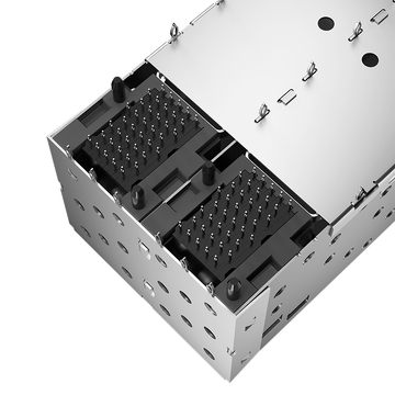 موليكس 760915001 متوافق LINK-PP موصل قفص SFP+ 2x2 مع زنبرك EMI داخلي/خارجي لأنبوب ضوئي (صورة 5)