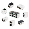 Compatible con Belfuse G10-1GHT-035. LINK-PP LPJK9072A110NL 10G Base-T Tab Up Amarillo y verde/LED verde 1 puerto Ethernet de perfil bajo RJ45 ICM Conector imagen en miniatura 1