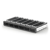 TE 2170723-1 QSFP28 Cage Ganged (1 x 6) with Heat Sink Through Hole Right Angle Press-Fit EMI Shielded