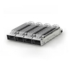 TE 2-2170747-1 ZQSFP+ Cage Ganged (1 x 4) met koelplaat, doorvoergat, haakse perspassing, EMI-afgeschermde lichtgeleider (thumb image 1)