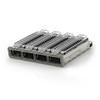 TE 2-2170785-1 ZQSFP+ Cage Ganged (1 x 4) with Heat Sink Through Hole Right Angle Press-Fit EMI Shielded Light Pipe thumb image 1