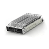 TE 4-2170808-4 QSFP28 Cage Ganged (1 x 2) with Heat Sink Through Hole Right Angle Press-Fit EMI Shielded Light Pipe thumb image 1
