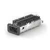 TE 2170754-5 QSFP28 Cage with Heat Sink Through Hole Right Angle Press-Fit EMI Shielded Light Pipe thumb image 1