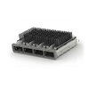 TE 2170785-3 ZQSFP+ Cage Ganged (1 x 4) with Heat Sink Through Hole Right Angle Press-Fit EMI Shielded Light Pipe thumb image 1