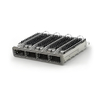 TE 2170785-5 ZQSFP+ Cage Ganged (1 x 4) with Heat Sink Through Hole Right Angle Press-Fit EMI Shielded Light Pipe thumb image 1