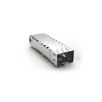 TE 1932002-1 SFP Cage Through Hole Right Angle Solder EMI Shielded
