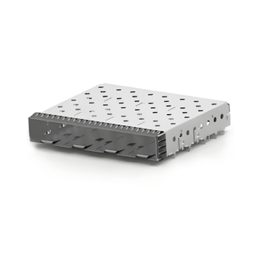 TE 2007178-1 SFP+ Cage Ganged (1 x 4) Through Hole Press-Fit EMI Shielded Light Pipe