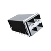 TE 2007417-1 SFP+ 2x2 Cage Press-Fit Board Guide EMI Shielded With Light Pipe thumb image 1