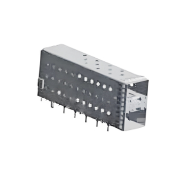 TE 2007492-2 SFP+ 2x1 Cage Assembly with Integrated Connector EMI Shielded Light Pipe