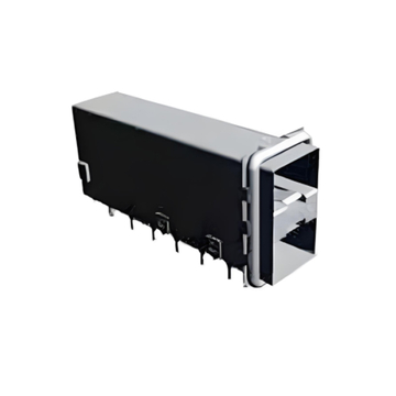 TE 2007538-3 SFP+ 2x1 Cage Assembly with Integrated Connector With Outer Light Pipe