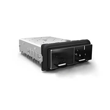 TE 2057070-1 SFP+ Cage Ganged (1 x 2) Through Hole Right Angle Press-Fit EMI Shielded