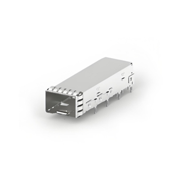 TE 2170680-5 SFP+ Cage Assembly Through Hole Right Angle Press-Fit EMI Shielded