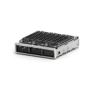 TE 2173239-1 ZQSFP+ Cage Ganged (1 x 3) with Heat Sink Press-Fit EMI Shielded