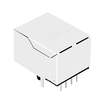 Connettore RJ45 schermato LPJE160DNL con ingresso laterale, senza magneti integrati, 1 porta a 1 con linguetta rivolta verso il basso e senza LED (immagine 3).