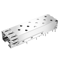 Amphenol U77-A1114-300T Compatible LINK-PP LP11ACS2000S SFP 1x1 Cage With EMI Spring Finger