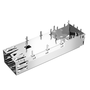 Amphenol U77-A1114-300R Compatible LINK-PP LP11ACS2000S REVB SFP 1x1 Cage With EMI Spring Finger image 2