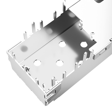 Compatibile con Amphenol U77-A1613-3001 LINK-PP LP11BCS2000 Contenitore SFP+ 1x1 con pin di messa a terra e dito a molla EMI (immagine 5)