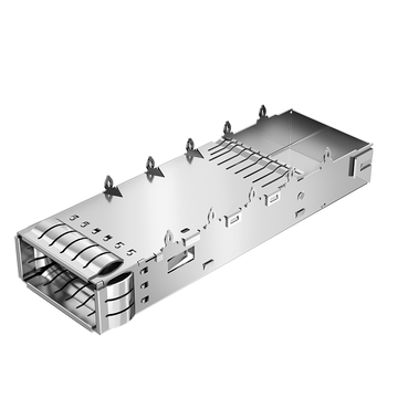 Compatibile con Molex 1000143250 LINK-PP LP11FC01000E QSFP28 Gabbia 1x1 con dito a molla EMI immagine 2