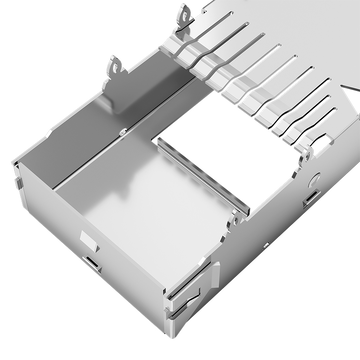 Compatible avec Amphenol U95-T111-1001 LINK-PP LP11FC01000E QSFP28 Cage 1x1 avec doigt à ressort EMI image 4
